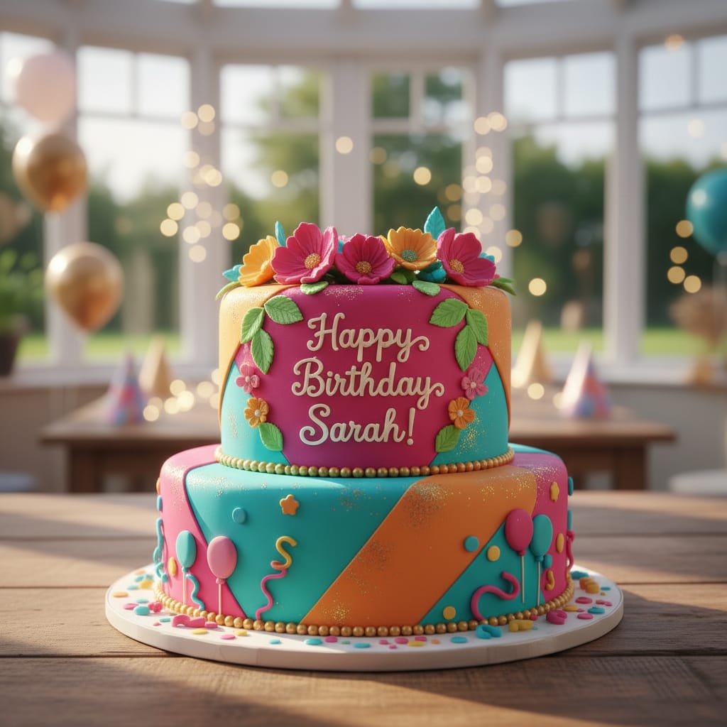 Gâteau d'Anniversaire Personnalisé