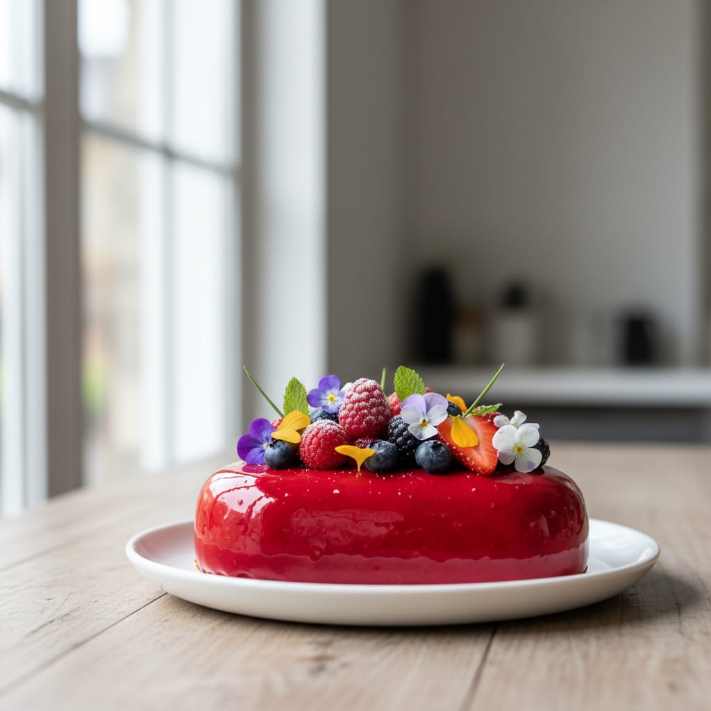 Entremet fruité et élégant